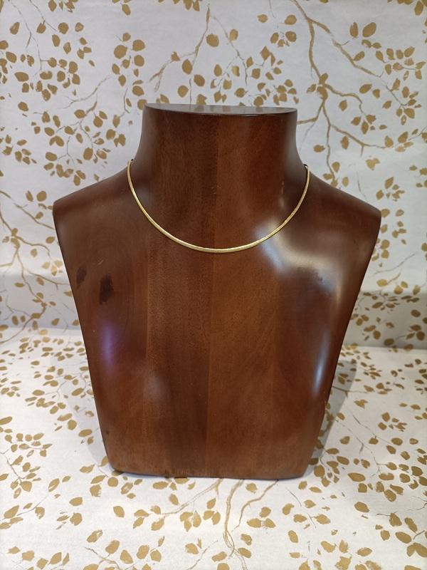 Collier maille doré